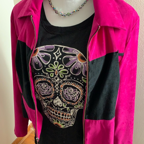 Skull grunge black t shirt size Medium - Picture 8 of 8